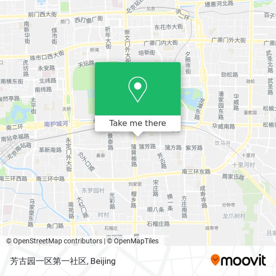 芳古园一区第一社区 map