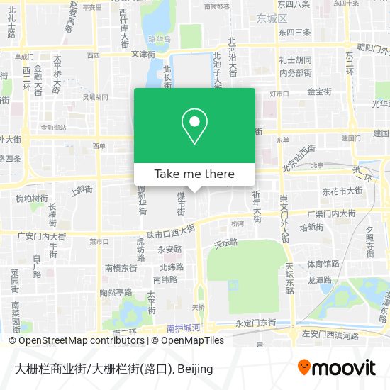 大栅栏商业街/大栅栏街(路口) map