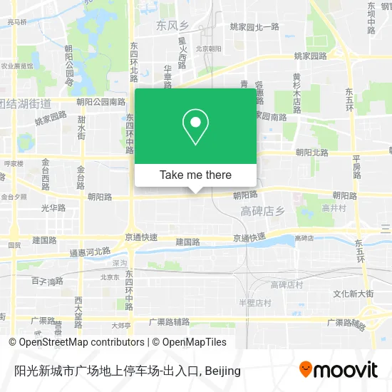阳光新城市广场地上停车场-出入口 map