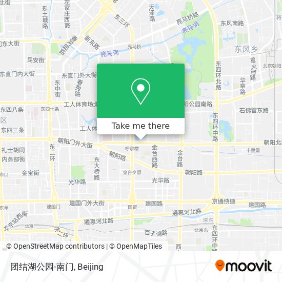 团结湖公园-南门 map