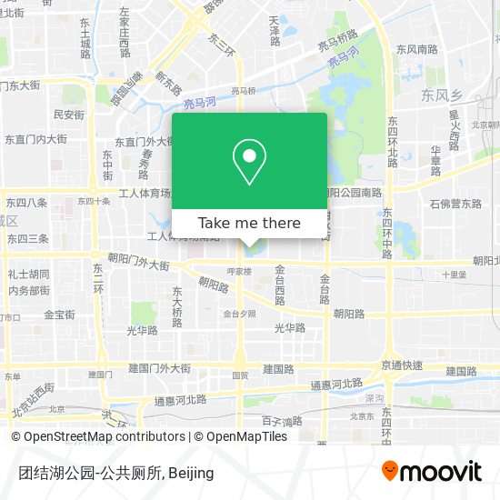 团结湖公园-公共厕所 map
