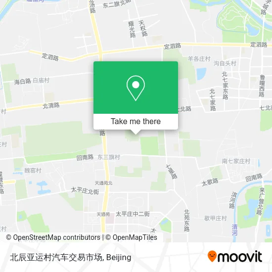 北辰亚运村汽车交易市场 map