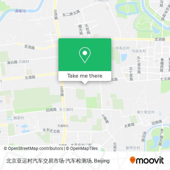 北京亚运村汽车交易市场-汽车检测场 map