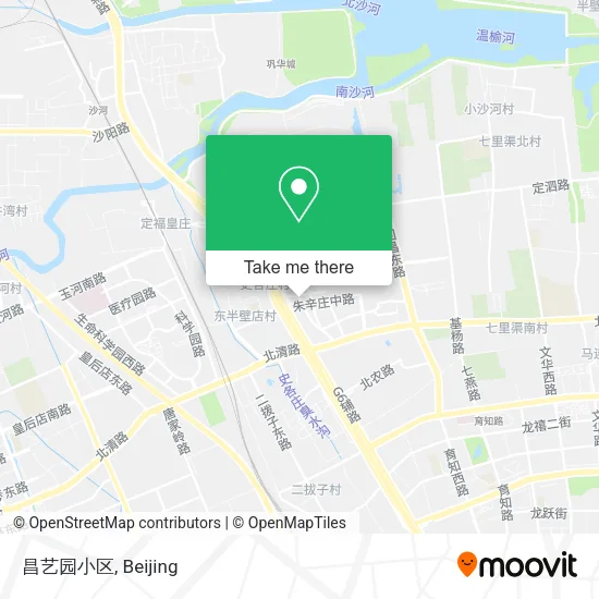 昌艺园小区 map