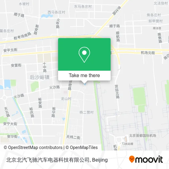北京北汽飞驰汽车电器科技有限公司 map