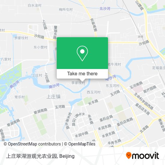 上庄翠湖游观光农业园 map
