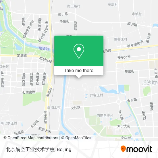 北京航空工业技术学校 map