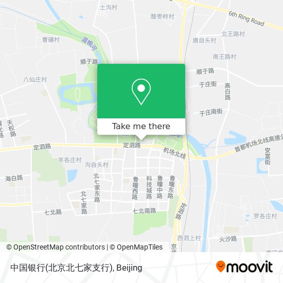 中国银行(北京北七家支行) map