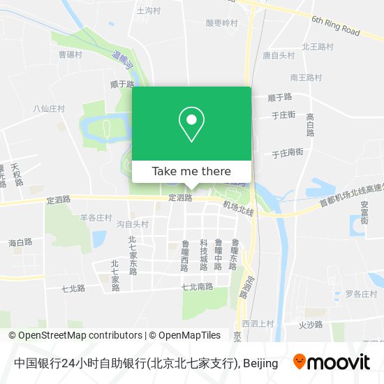 中国银行24小时自助银行(北京北七家支行) map