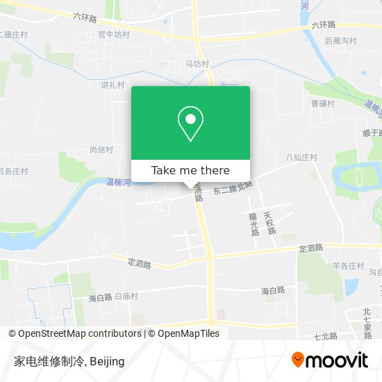 家电维修制冷 map