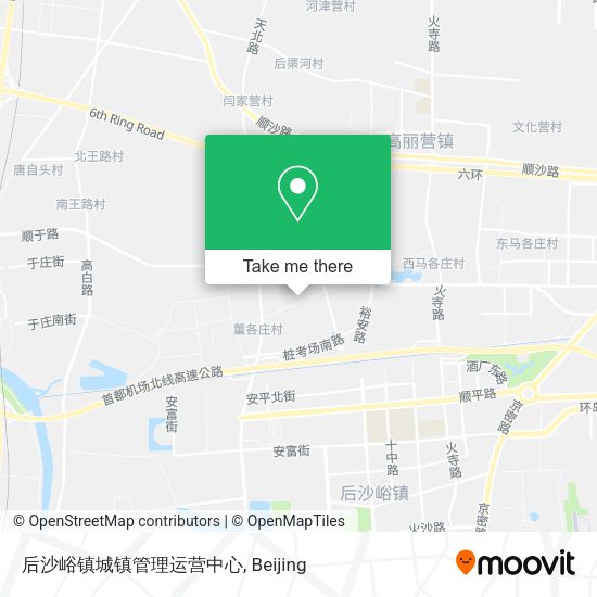 后沙峪镇城镇管理运营中心 map