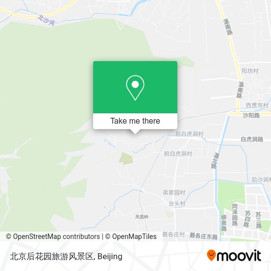 北京后花园旅游风景区 map