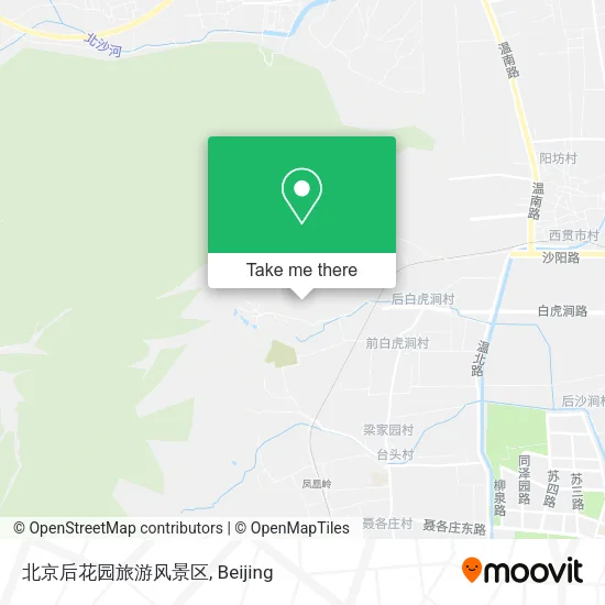 北京后花园旅游风景区 map