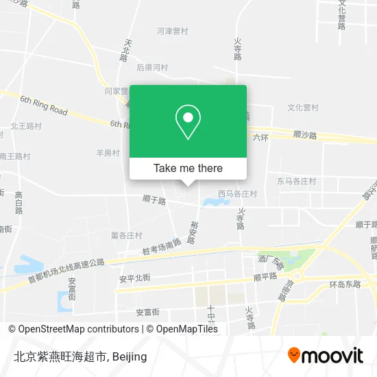北京紫燕旺海超市 map