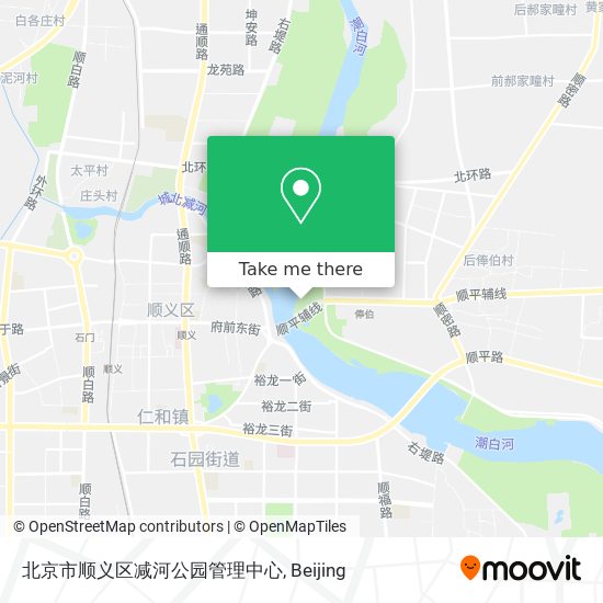北京市顺义区减河公园管理中心 map