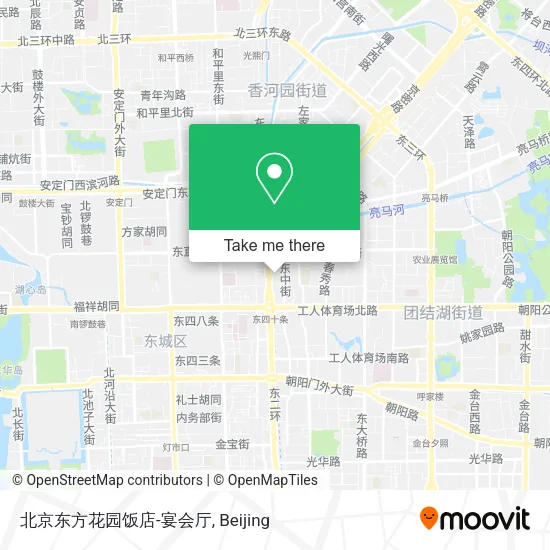 北京东方花园饭店-宴会厅 map