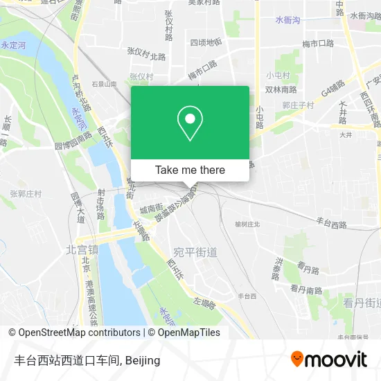 丰台西站西道口车间 map