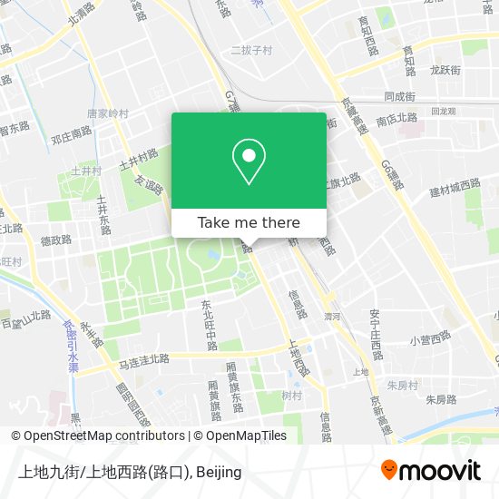 上地九街/上地西路(路口) map