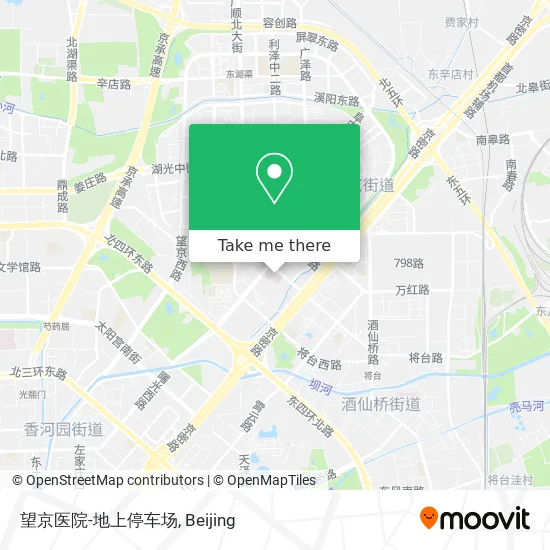 望京医院-地上停车场 map