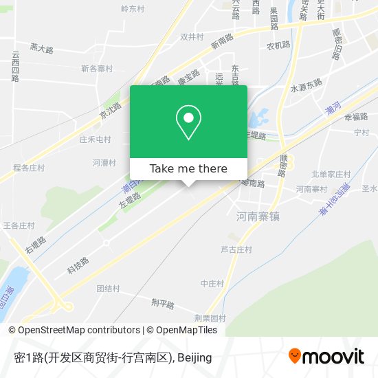 密1路(开发区商贸街-行宫南区) map