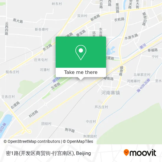密1路(开发区商贸街-行宫南区) map