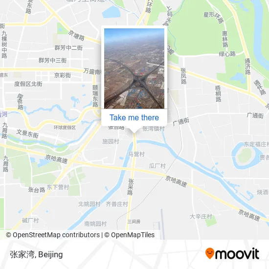 张家湾 map