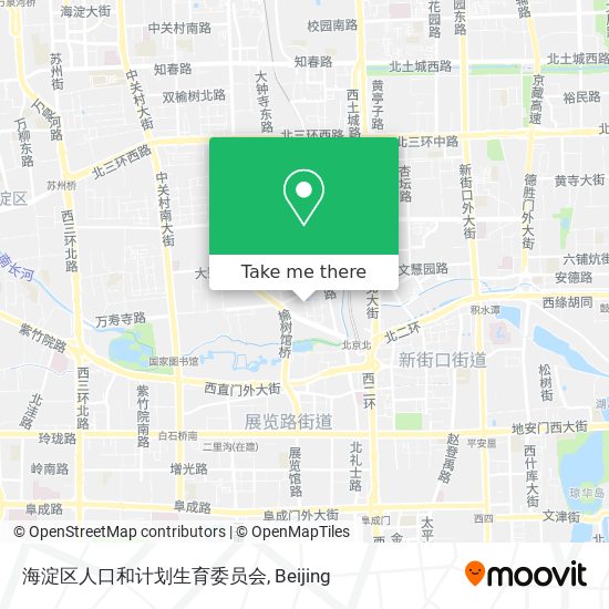 海淀区人口和计划生育委员会 map