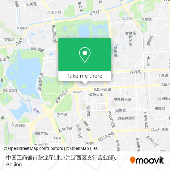 中国工商银行营业厅(北京海淀西区支行营业部) map