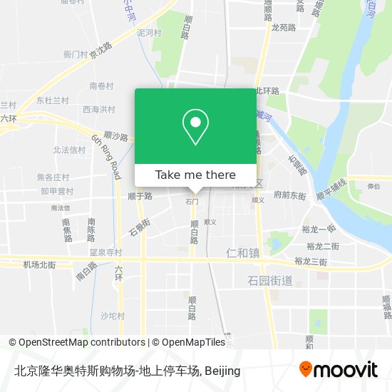 北京隆华奥特斯购物场-地上停车场 map