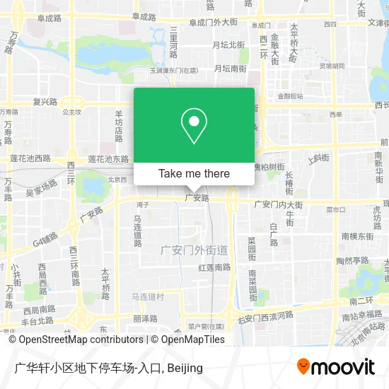 广华轩小区地下停车场-入口 map