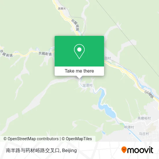 南羊路与药材峪路交叉口 map