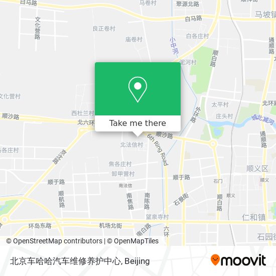 北京车哈哈汽车维修养护中心 map