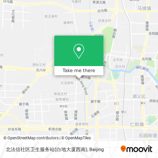 北法信社区卫生服务站(白地大厦西南) map