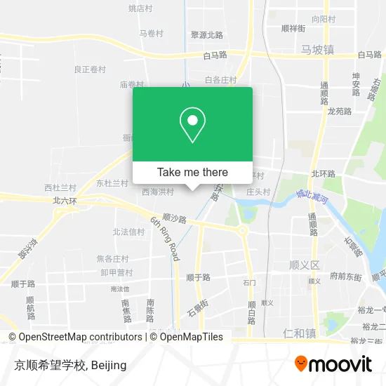 京顺希望学校 map
