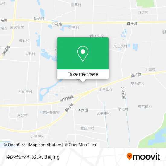 南彩靓影理发店 map