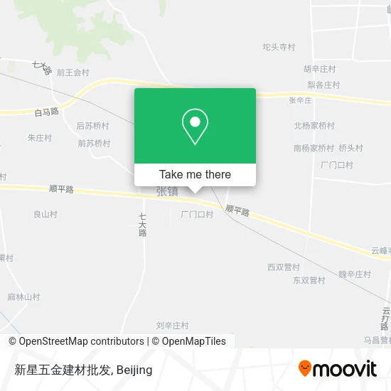 新星五金建材批发 map
