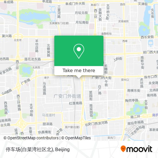 停车场(白菜湾社区北) map