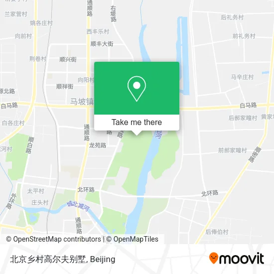 北京乡村高尔夫别墅 map