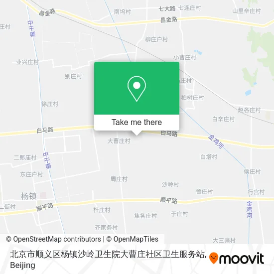 北京市顺义区杨镇沙岭卫生院大曹庄社区卫生服务站 map