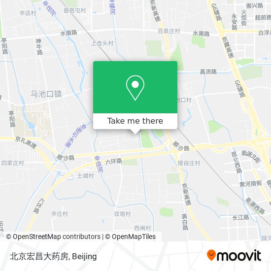 北京宏昌大药房 map