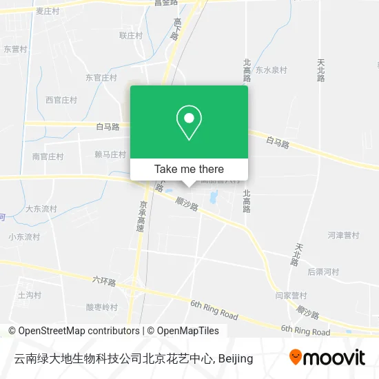 云南绿大地生物科技公司北京花艺中心 map