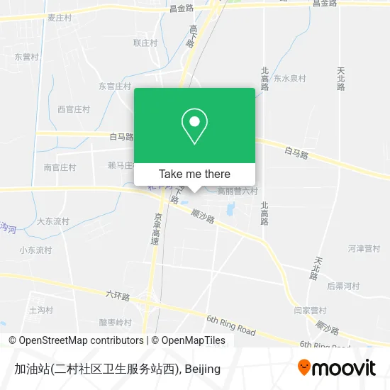 加油站(二村社区卫生服务站西) map