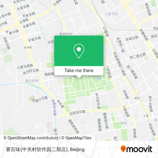 赛百味(中关村软件园二期店) map