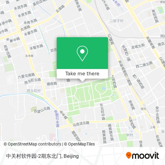 中关村软件园-2期东北门 map