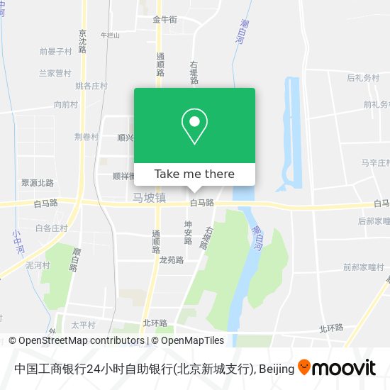 中国工商银行24小时自助银行(北京新城支行) map