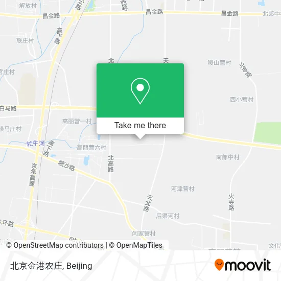 北京金港农庄 map