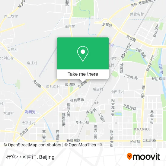 行宫小区南门 map