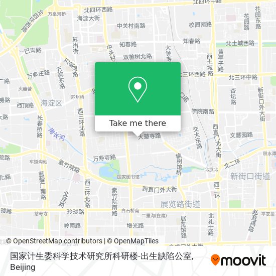 国家计生委科学技术研究所科研楼-出生缺陷公室 map