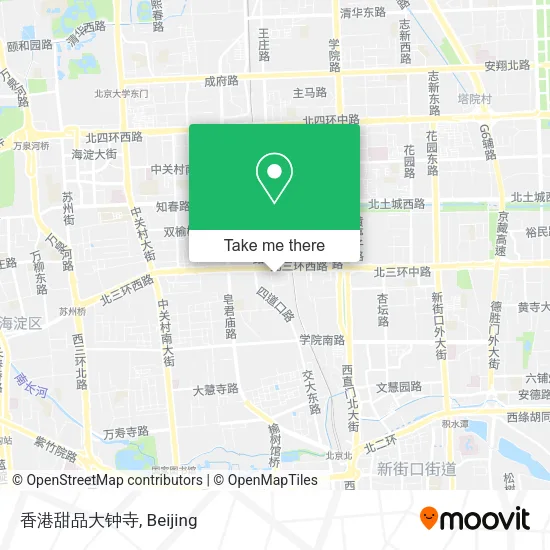 香港甜品大钟寺 map