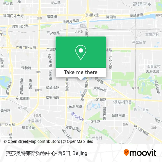 燕莎奥特莱斯购物中心-西5门 map